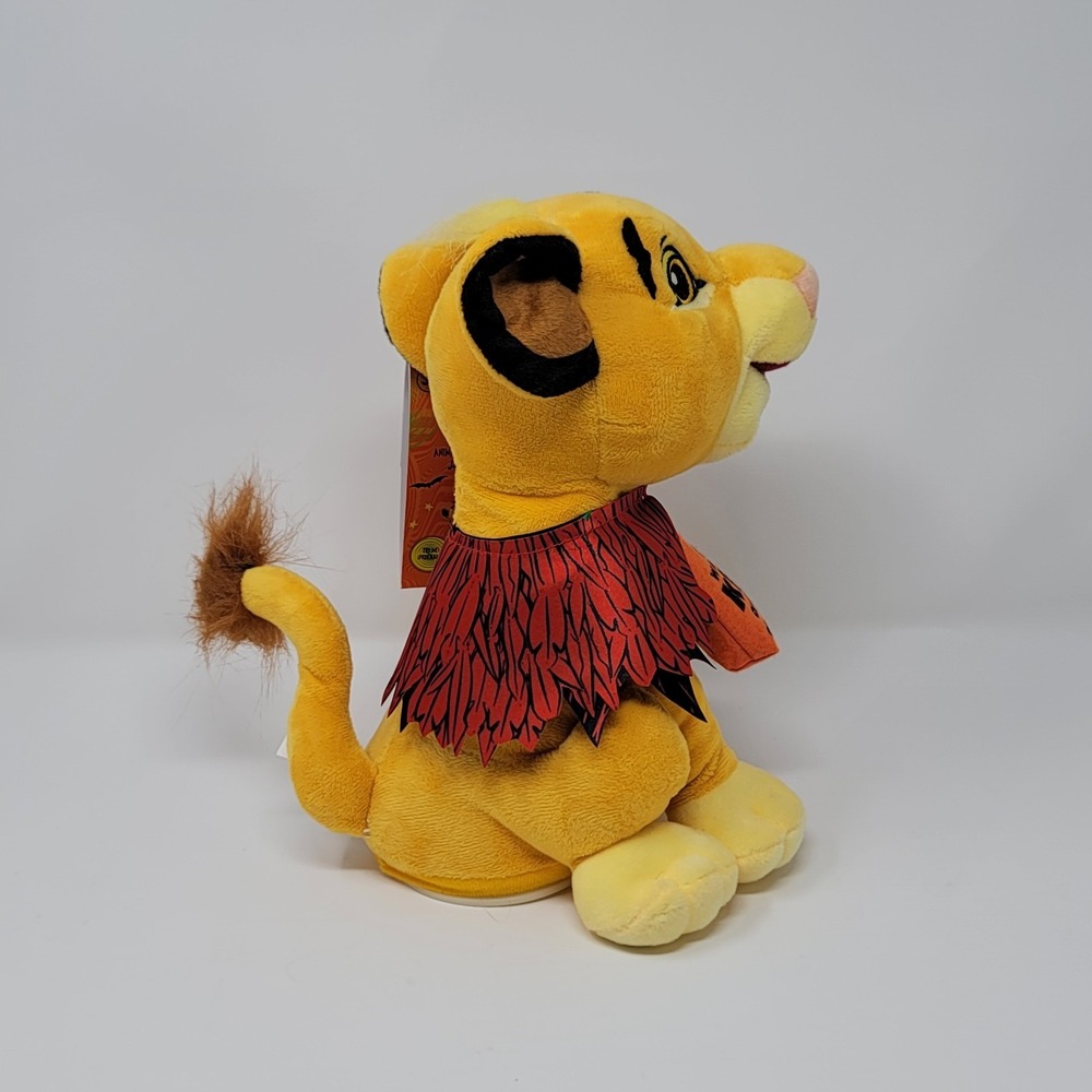 Disney Lion King Simba Halloween Bounce Animated Plush Kids 10in Yellow 553965 - Picture 5 of 8